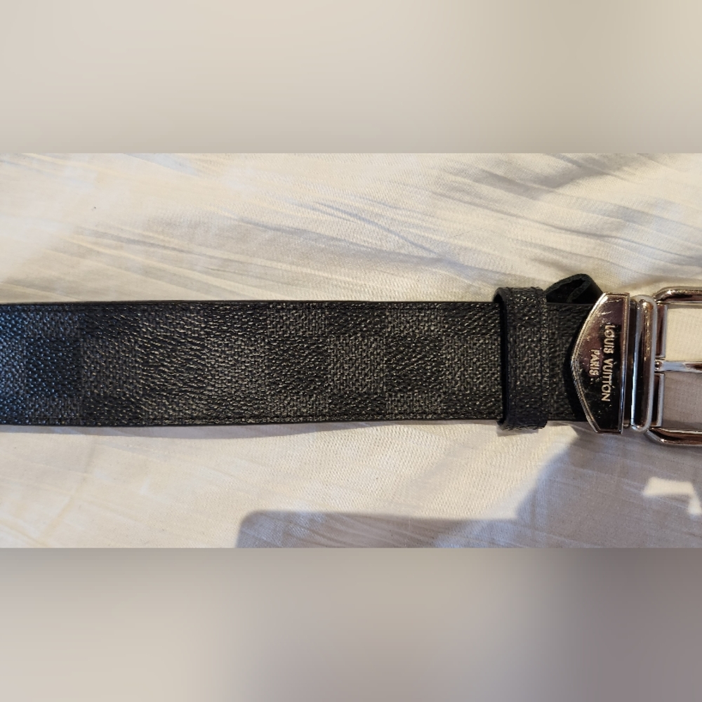 Louis Vuitton Damier Graphite Pattern Belt - Picture 5 of 6